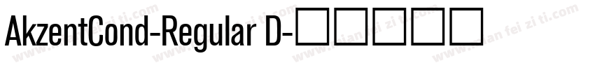 AkzentCond-Regular D字体转换